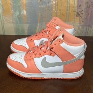 Nike Dunk High Salmon Coral Sneakers DD1869-600 Women’s 8.5